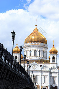 俄罗斯正统东正教教堂金子宗教圆顶首都建筑学大教堂救主教会天空旅游图片