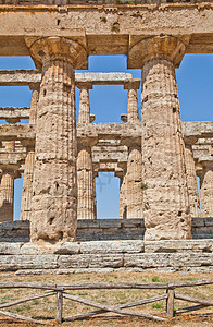 帕埃斯图姆神庙意大利遗产渡槽文化地区世界城市柱子历史地标旅行图片