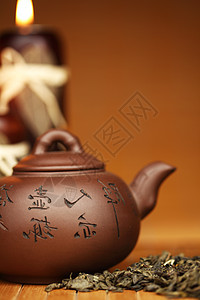 中国茶宏观咖啡店厨房食物金子饮料茶壶文化陶器植物图片