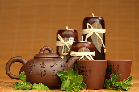薄荷茶工作室叶子饮料茶点文化玻璃食物液体竹子美食图片