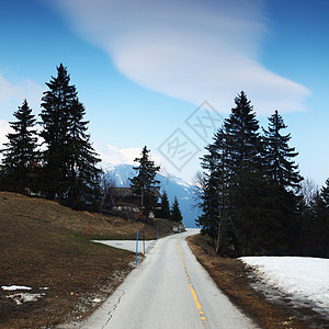 山山公路季节车道小路土地沥青速度地平线森林路线自由图片
