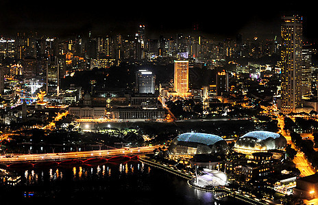 新加坡夜间天线旅游建筑物建筑学城市码头假期生活天际天空图片