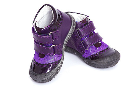 鞋紫色女孩靴子衣服皮革儿童女性赃物装饰品幼儿园图片