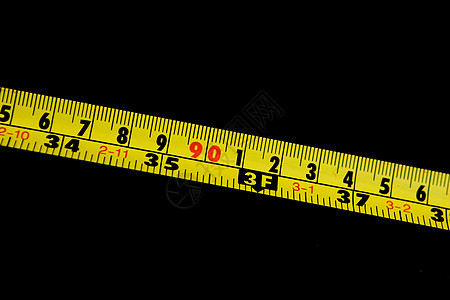黄黄磁带措施统治者红色仪表承包商厘米测量白色工具宏观乐器图片
