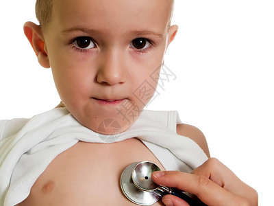 儿童立体听诊器药品检查考试男生婴儿职业病人医院微笑帮助图片