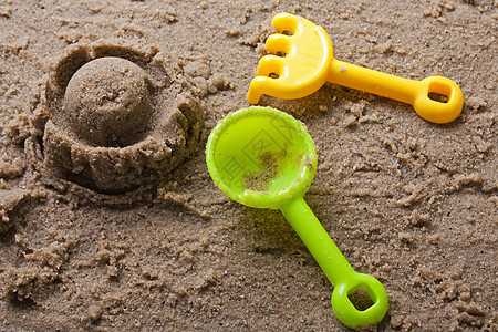 沙箱玩具活动婴儿幸福沙堡喜悦阳光海滩乐趣闲暇假期图片