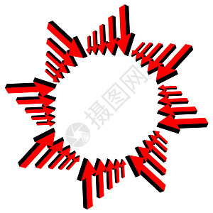 红色箭头矢量光标网络网站运动插图收藏回收反光涂鸦环境图片