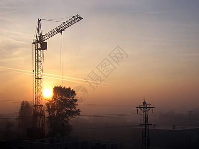 建筑起重机工程师机械摩天大楼金属天空采摘职业螺栓水泥绳索图片