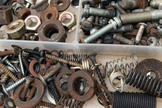 工具箱钥匙金属坚果螺栓贮存工作铆钉电脑工具男性图片