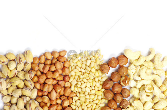 坚果腰果食物榛子棕色健康营养小吃种子核心核桃图片