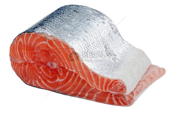 鲑鱼海鲜午餐烹饪盐水餐厅宏观红鱼鱼片牛扒美食图片