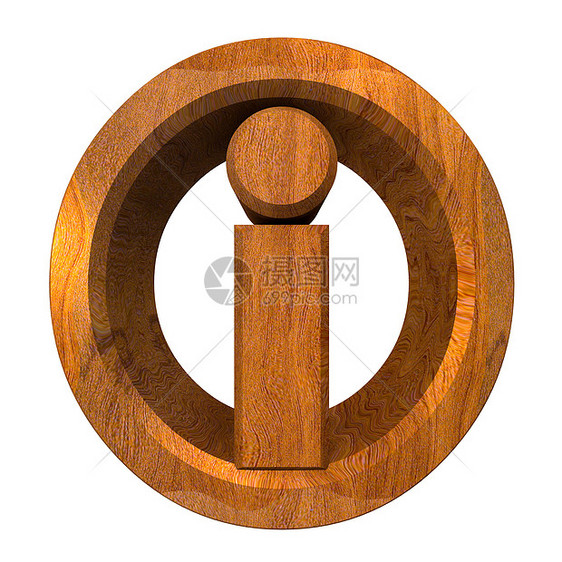 木柴中的信息符号(3d)图片