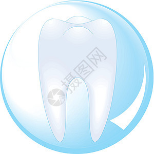 受牙科玻璃球保护的牙齿口腔蓝色牙医白色医疗牙疼防御疾病卫生磨牙口腔科图片