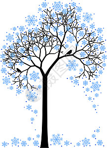 冬树 矢量图片