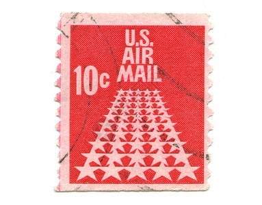 10的美国养老金邮票10美元集电极邮件邮差邮戳邮资邮政红色收藏品图片