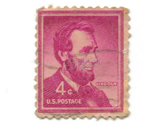来自美国4%的邮票邮票图片
