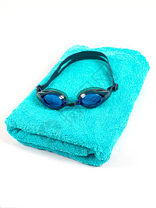 护戈镜反射灵活性游泳者眼镜水池浴缸蓝色橡皮游泳风镜图片
