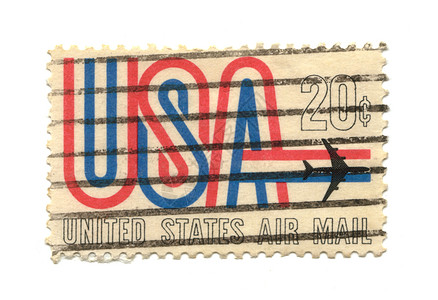 美国20的养老金邮票20美元邮政收藏品邮差自由邮戳邮件雕像集电极邮资图片