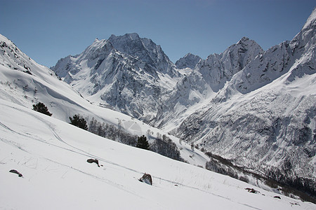 高加索山区山地滑雪度假胜地风景石头岩石旅行远足假期旅游椅子享受天空图片