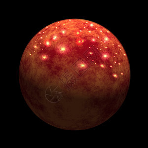 金星行星天文学太阳系插图红色背景图片
