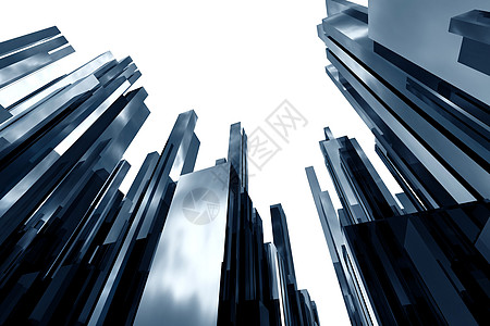 摩天大楼建筑公司蓝图天空银行业蓝色插图营销中心经济背景