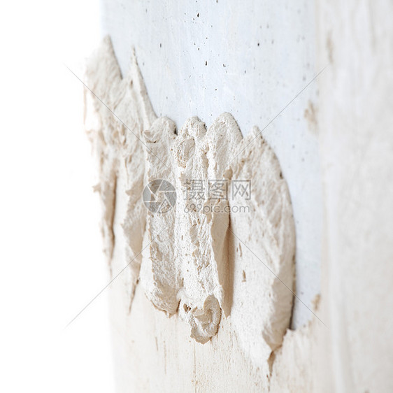 坐标对齐墙壁材料工人男人修理装修精加工补丁水泥石膏建筑图片
