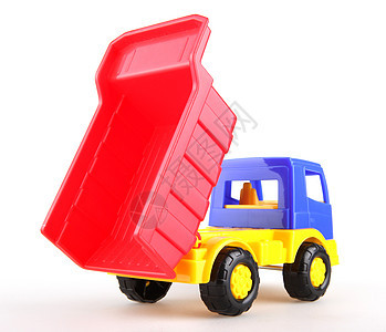 多彩多彩的玩具卡车生活机动性交通童年土地游戏驾驶塑料运输车轮图片