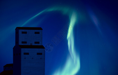 北部灯光和谷物电梯磁层蓝色天文学粒子绿色风景气氛极光北极星电离图片