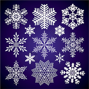 矢量雪花薄片墙纸季节性艺术品紫色插图装饰品庆典问候语天气背景图片