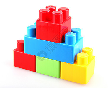 塑料构件玩具团体蓝色幼儿园学习红色乐趣教育游戏盒子图片