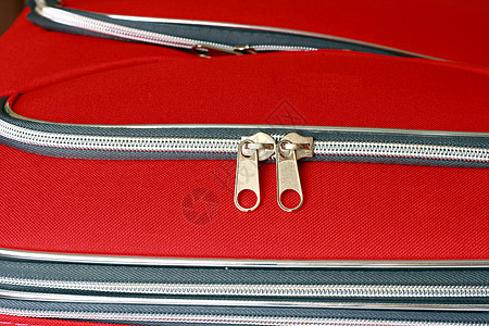 拉链旅行行李手提箱口袋红色盒子图片