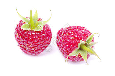 树莓草莓花园白色绿色红色食物甜点叶子果味饮食活力图片