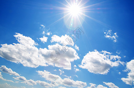 天空阳光天际云景美丽天气蓝色天堂气候柔软度气象图片