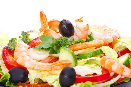 沙拉损失营养胡椒饮食重量起动机贝类小吃宏观烹饪图片