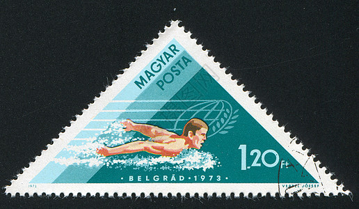 游泳运动员男人明信片邮票活力游泳者集邮邮件邮资运动历史性图片