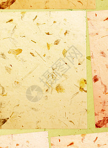 手工制纸工艺拼贴画印象墙纸材料纤维床单装饰叶子收藏图片