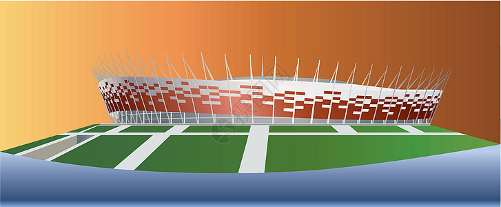 华沙国家体育场国家城市地标足球建筑插图体育场锦标赛运动竞技场图片