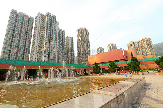 白天在香港市中心财产房子城市天空民众商业景观住宅住房市中心图片