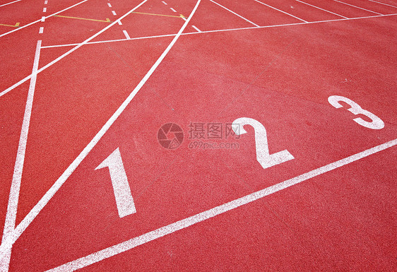正在运行音轨运动涂胶体育场车道运动员会场竞争积木数字跑步图片