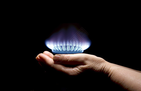 天然气气体火炉戒指火焰丁烷燃烧厨房烤箱丙烷蓝色加热图片