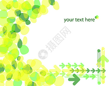 黄绿色背景数字动力学绿色绘画淡绿色黄色调性插图图片