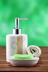 个人卫生手巾静物肥皂美丽身体护理摄影化妆品毛巾影棚图片