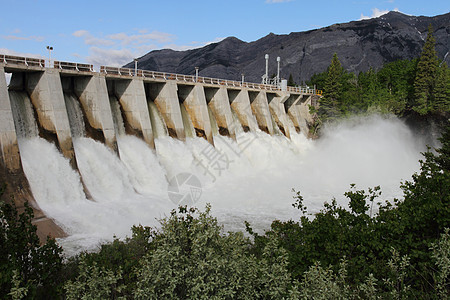 水电水坝溢流变电站力量电力水库活力电气发电机涡轮溢洪道图片