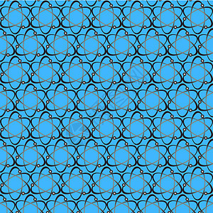 挂有飞行原子轮廓图像的壁纸墙纸分子粒子力量插图轨道物理量子符号环绕图片