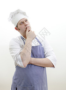 首席厨师的思维肖像背景图片