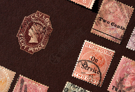 旧邮票办公室收藏品古董国际邮资收藏变色邮政异国历史性图片