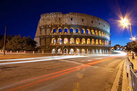 罗马日落场景遗产历史假期地标橙子建筑城市全景图片