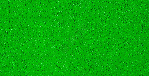 绿色背景下水滴数图片