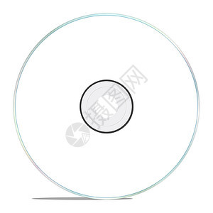 在白色上孤立的 CD CD图片