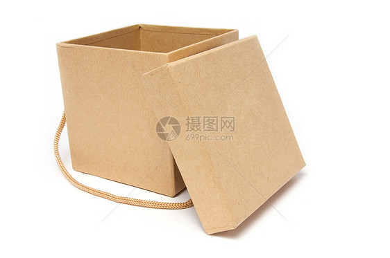 孤立的空格打包机棕色邮政存储瓦楞纸板商业运输贮存盒子图片